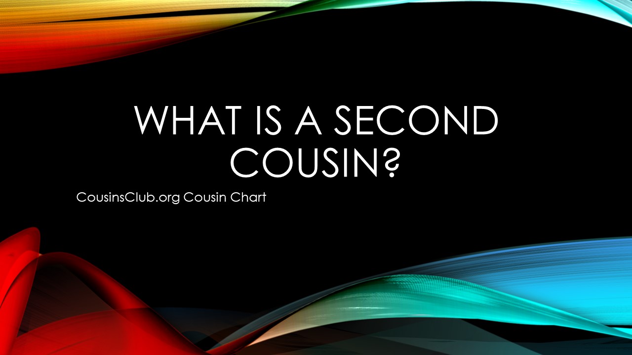 What is a second cousin?